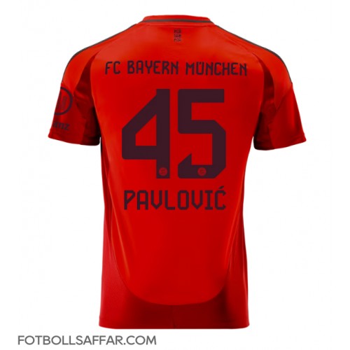 Bayern Munich Aleksandar Pavlovic #45 Hemmatröja 2024-25 Kortärmad